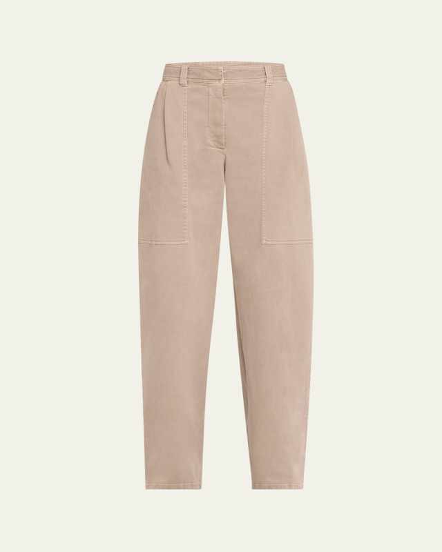 Loose Garment-Dyed Utility Pants